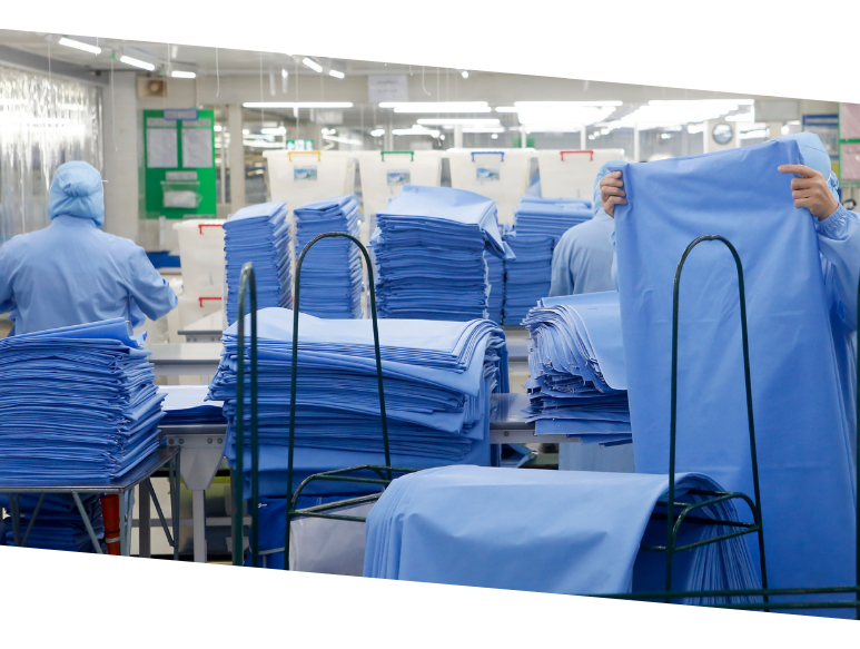 gown fabric factory